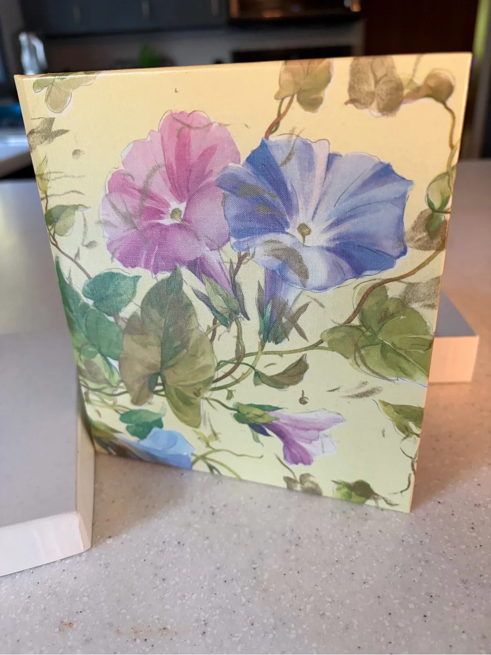 Vintage NEW Hallmark Refillable Address Book Morning Glory Flowers Made in USA